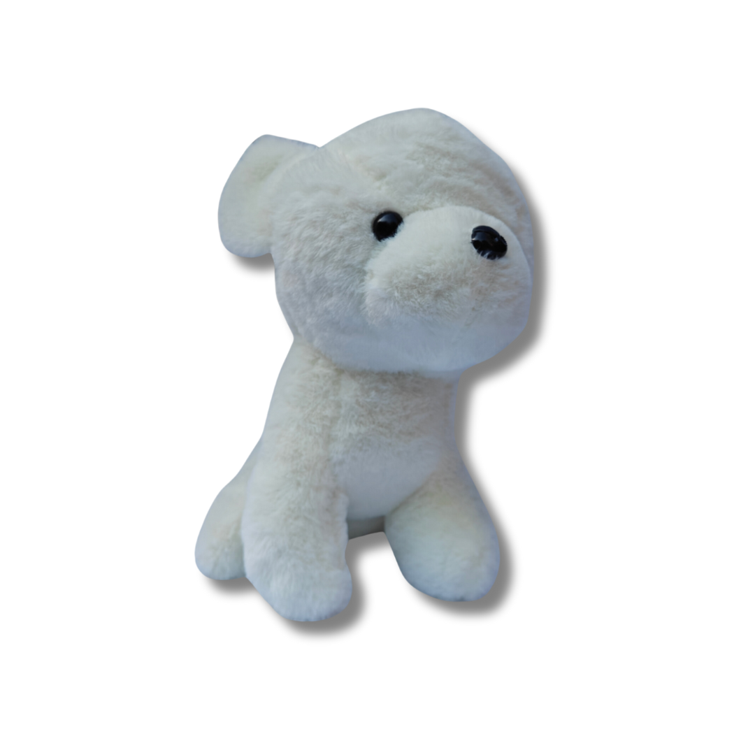 White Puppy Stuff Toy 10x5