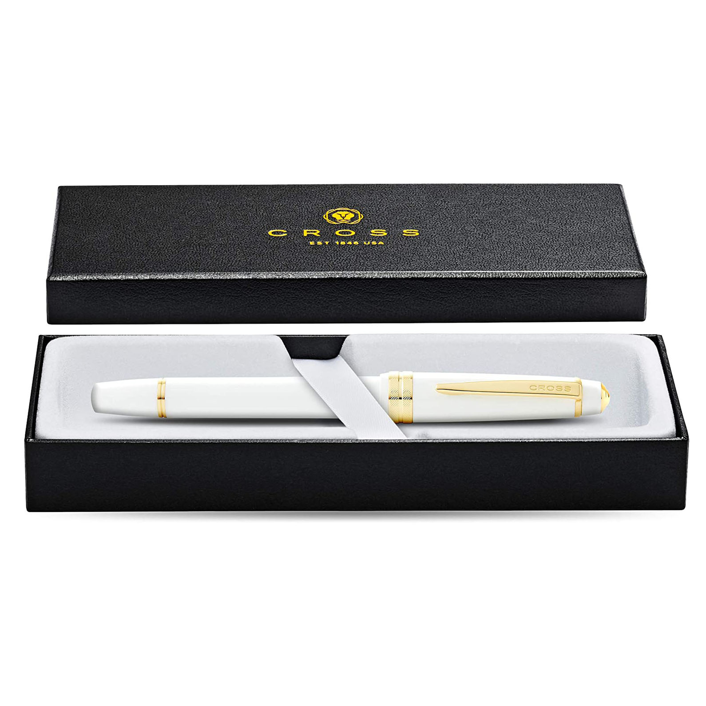 Cross Bailey Light Polished White Resin and Gold Tone Fountain Pen AT0746-10