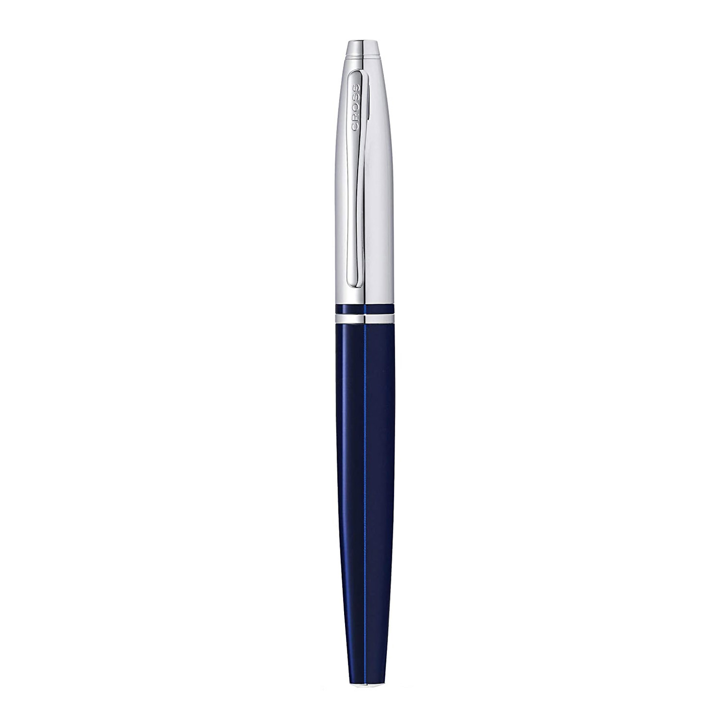 Cross Calais Chrome and Blue Lacquer Fountain Pen