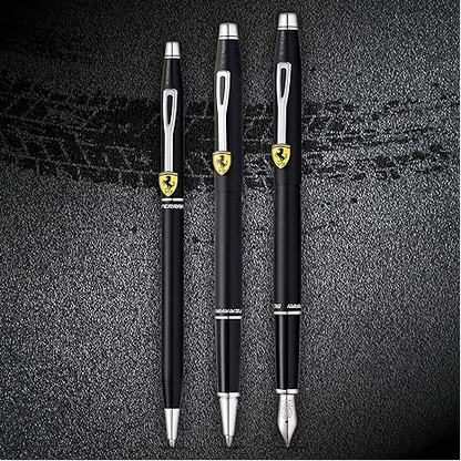 Cross Classic Century Collection for Scuderia Ferrari Matte Black Lacquer Fountain Pen