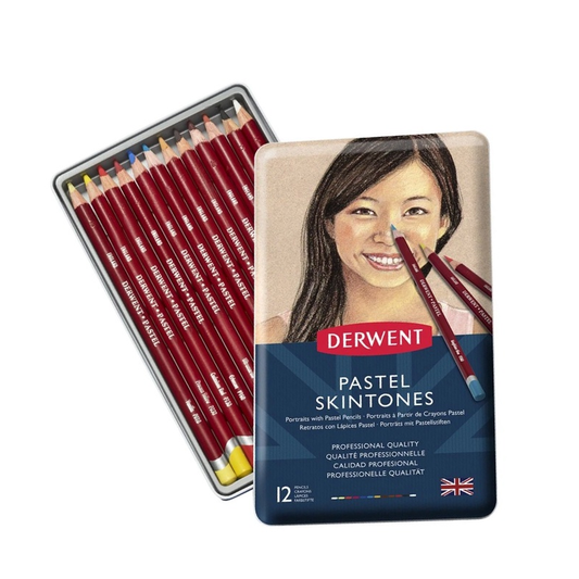 Derwent Pastel Pencil Set 12 Skintone