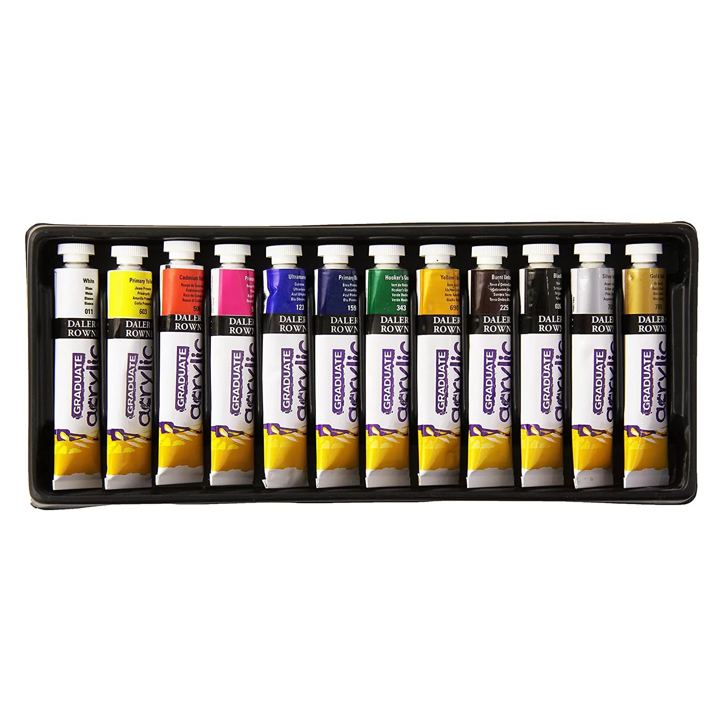 Daler Rowney Graduate Acrylic Paint Set 22ml (Pack Of 12)