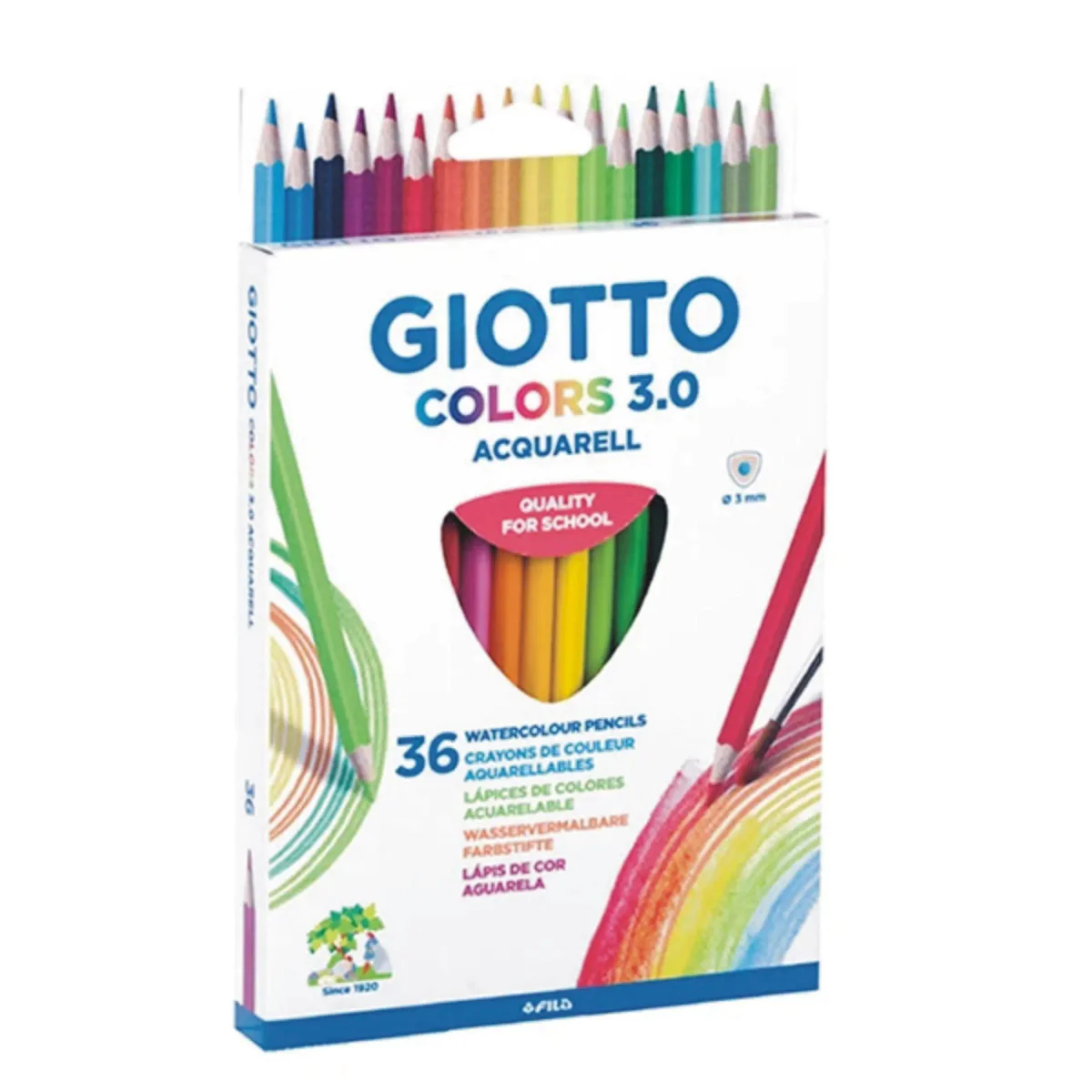 Giotto Aquarelle Watercolor Pencils Set For Students