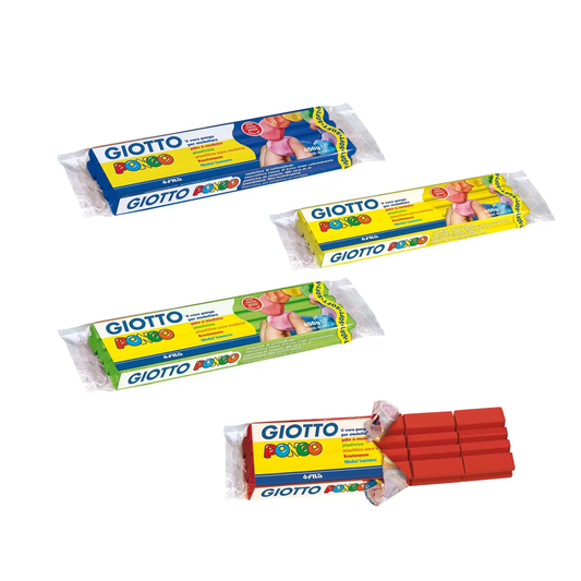 Giotto Non Dry-Able Plasticine in 450 Gram Pack