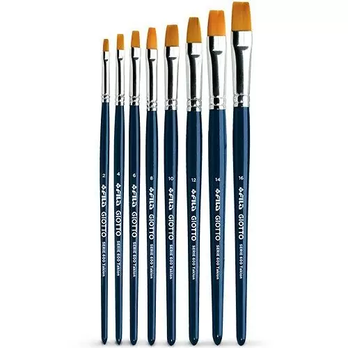 Giotto Taklon Synthetic Hair Flat Paint Brush