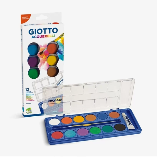 Giotto Watercolour Paint Set of 12 Pcs