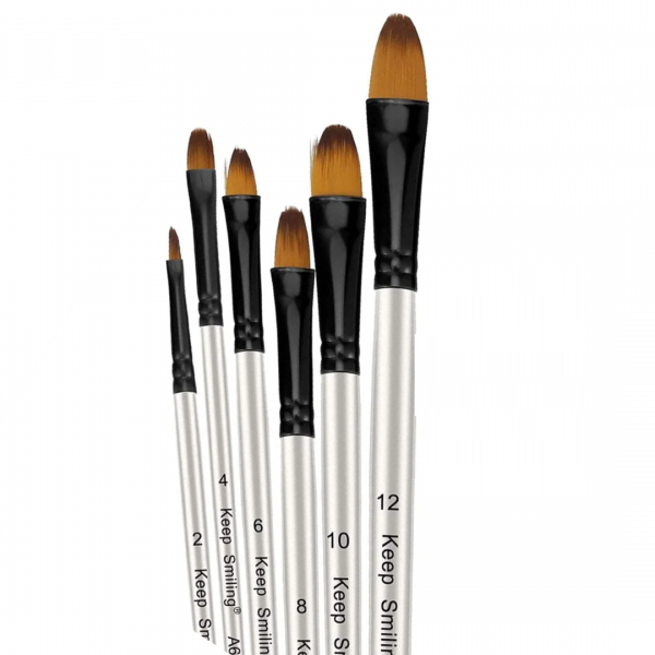 Keep Smiling Artist Brush Set 6 Pcs