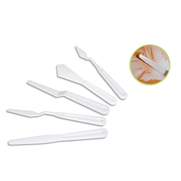 Keep Smiling Platte Knife Set Plastic 5 Pcs