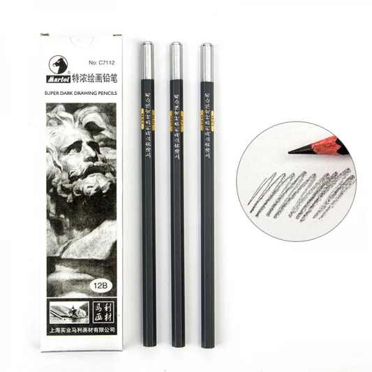 Maries Charcoal Drawing Pencil C7112 12Pcs Pack