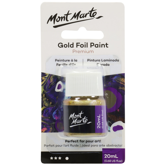 Mont Marte Foil Paint Metallic 20ml.