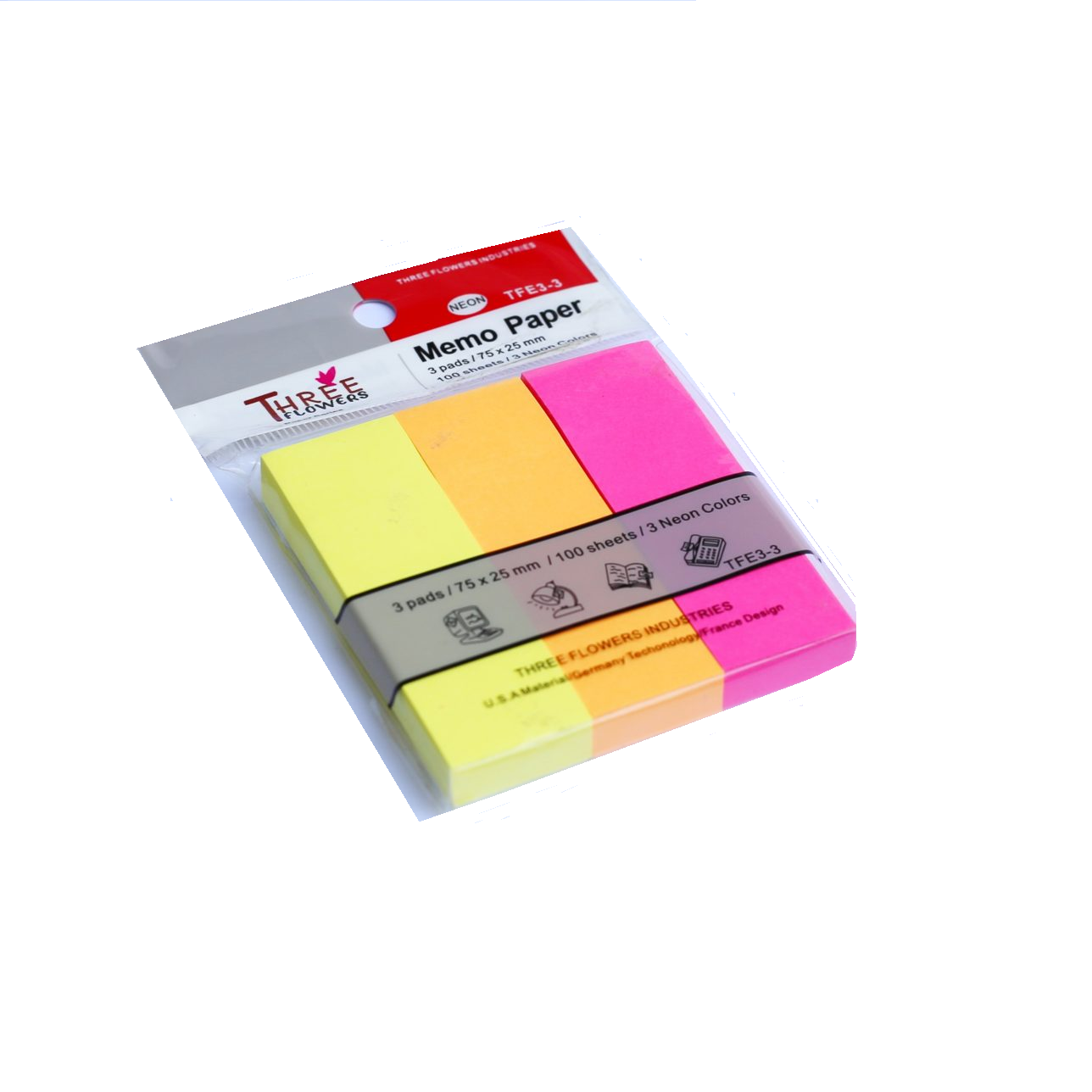 Memо Paper Three Flower Memo Paper 3 Strip Tfe3-3 – Shoukat Sons