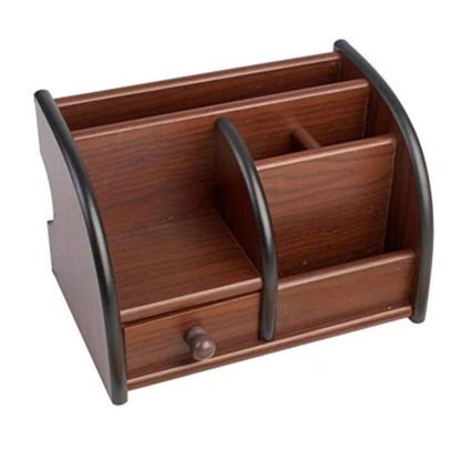 Wooden Desk Organizer With Drawer 5018