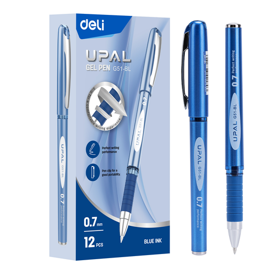 Deli Upal Gel Pen 0.7mm EQ02836 Pack Of 12