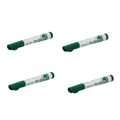 Dollar Marker Dry Erase Pack Of 4Pcs.