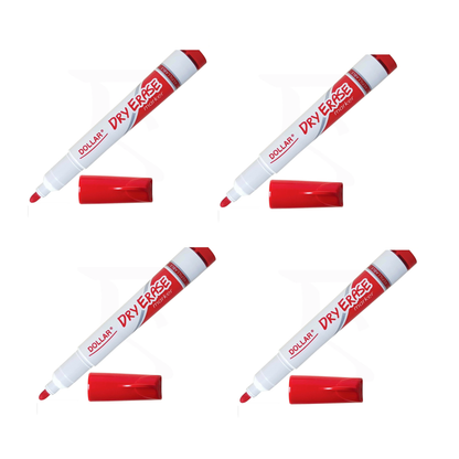 Dollar Marker Dry Erase Pack Of 4Pcs.