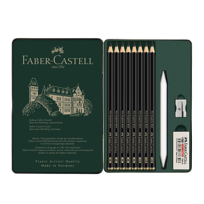 Faber Castell Pitt Graphite Matt Set Of 11 Pcs. – Shoukat Sons