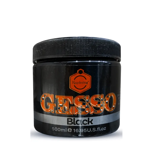 Keep Smiling Gesso Black 500ml.