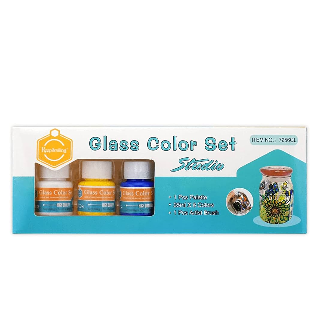 Keep Smiling Glass Color Set Of 6 Color 25ml (7256GL). – Shoukat Sons