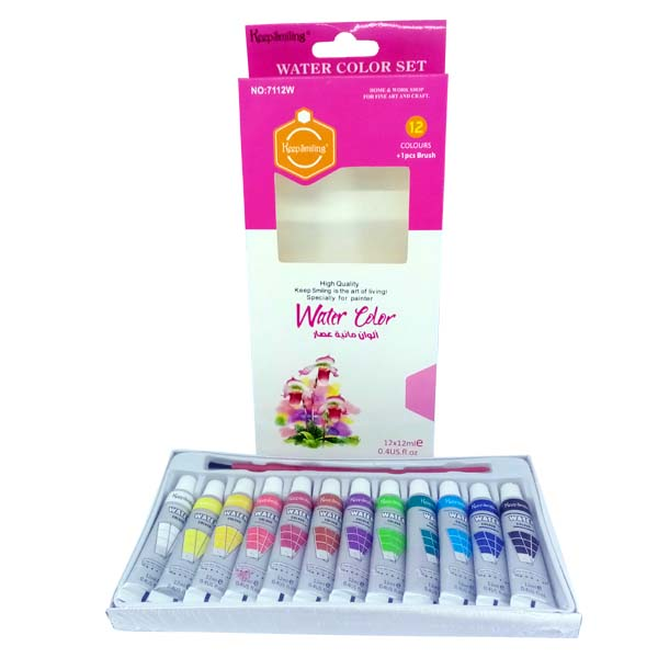 Keep Smiling Watercolor 12Pcs Pack 7112W.