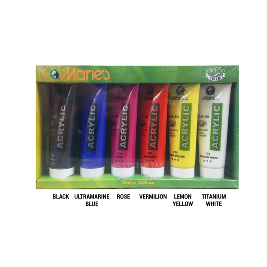 Maries Acrylic 75ML Set Of 6 Colors B2006