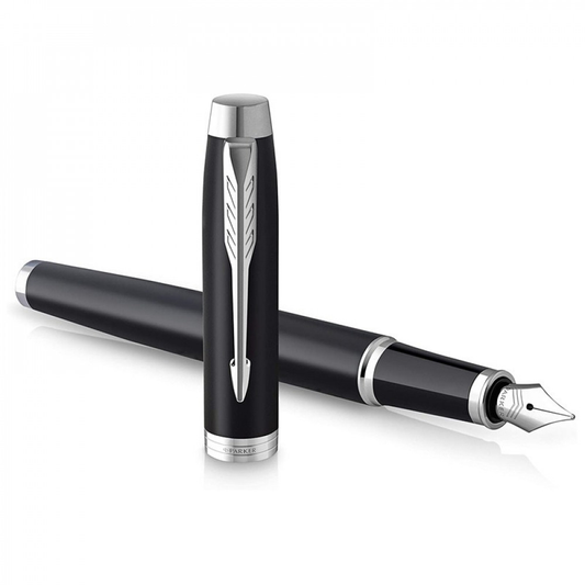 Parker IM Matt Black Chrome Tip Fountain Pen