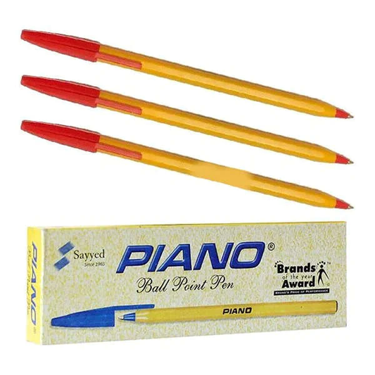 Piano Ballpoint Yellow Pack Of 10