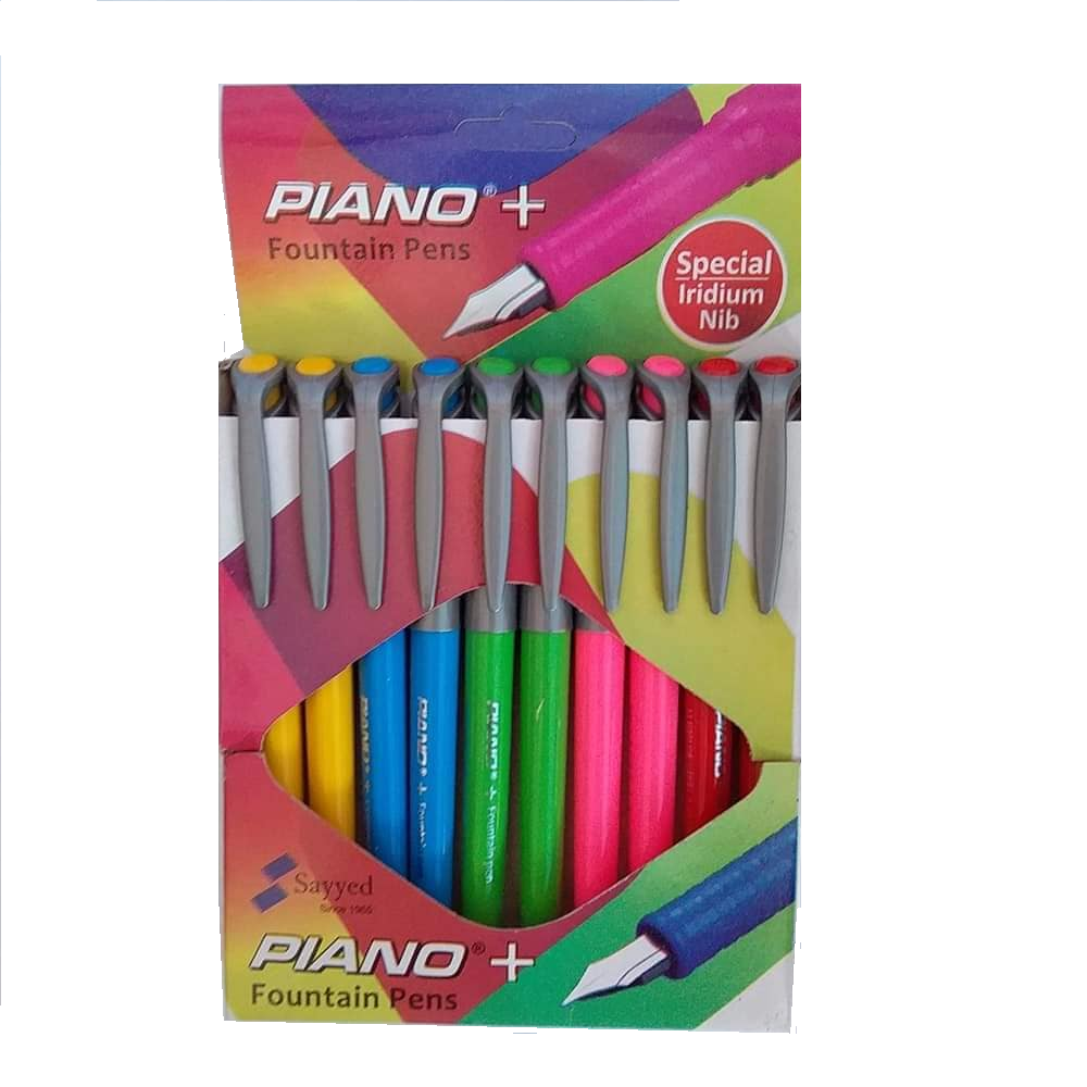 Piano Fountain Pen Plus Pack Of 10