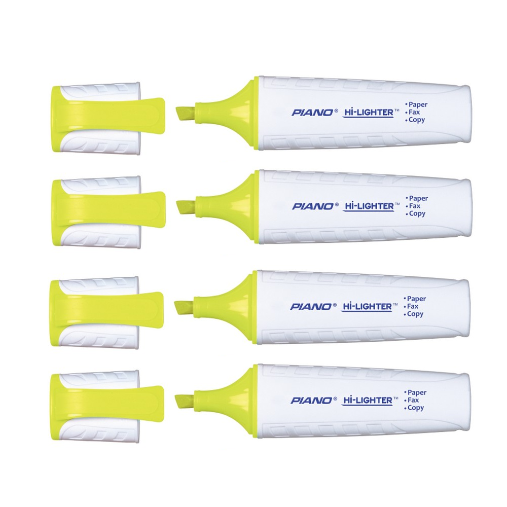 Piano Highlighter White Body Pack Of 4 Pcs