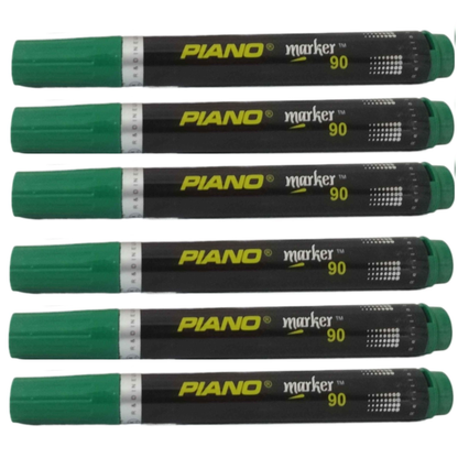 Piano Permanent Board Marker 90-Chisel 6PCs