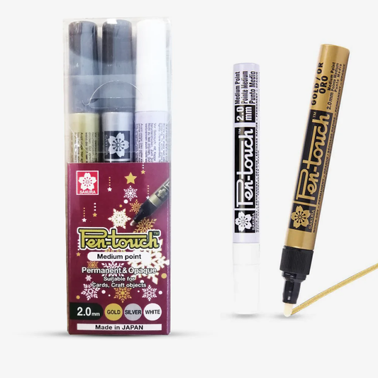 Sakura Pen Touch Paint marker 0.2mm Set Of 3.