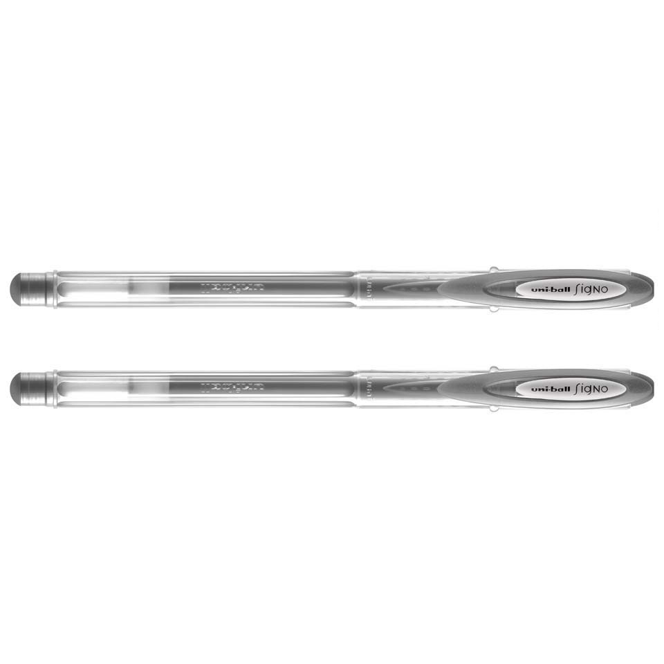 Uni-ball Signo UM-120 – Penna A Sfera Gel, Punta 0.7 Mm (Tratto 0.5 Mm), Inchiostro Nero, Confezione Da 12 Pezzi